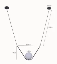 Pendente GEFY Nordecor 38cm - 2306 - 6
