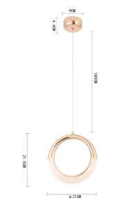 Pendente LED WONI Nordecor - 2414 - 6