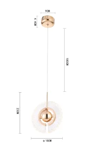 Pendente LED GOUD Nordecor - 2415 - 9