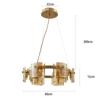 Pendente BOUZE CIN Nordecor 60CM - 2534 - 4