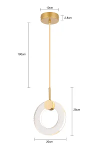 Pendente LED AKYA Nordecor 20cm - 2590 - 3