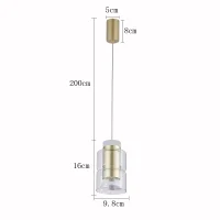 Pendente led ROZ Nordecor 2*5W - 2696 - 15