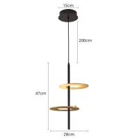 Pendente led KOTE 2 MÓD. Nordecor 20W - 2758 - 7