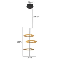 Pendente led KOTE 3 MÓD. Nordecor 30W - 2759 - 6