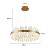 Pendente LED LOWY Nordecor 60cm - 2761 - 6