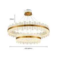 Pendente LED LOWY 2 Módulos Nordecor 60cm + 100cm - 2763 - 7