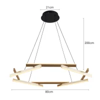 Pendente LED WIDA Nordecor 80cm - 2787 - 7