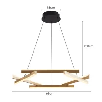 Pendente LED WIDA Nordecor 68cm - 2788 - 7