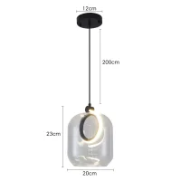 Pendente LED RUZO Nordecor 20cm - 2793 - 12