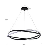 Pendente led EUNI ODI 80CM Nordecor 77W - 2875 - 10