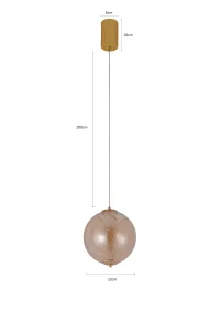 Pendente LED JANNI 22CM - 2886 - 6