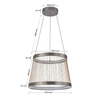 Pendente Led BEYS Nordecor 51cm - 2940 - 6