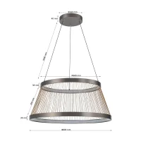 Pendente LED BEYS Nordecor 80cm - 2942 - 7