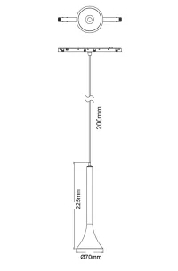 Pendente Led Para Trilho SKALY VIZ Nordecor 5W - 2972 - 11