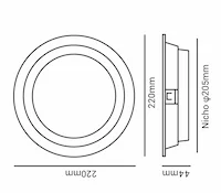 Kit 10 Unidades - Luminária LED de Embutir KAIS Nordecor - 4276 - 9