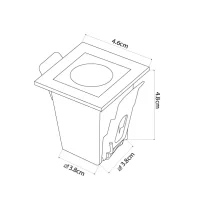 Downlight Led Embutir POWERUS 1 LED 15º Nordecor 2W - 6428 - 13