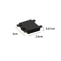 Kit 4 Unidades - Emenda Reta (Modelo "-") p/ Trilho Magnetic Track KAY - 6566 - 5