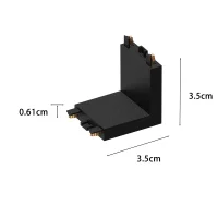 Kit 4 Unidades - Emenda Angular p/Kay L Teto/Parede Nordecor - 6570 - 4