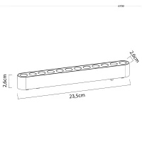 Kit 5 Unidades - Módulo LED Pro Magnetic Track Kay 12W Nordecor - 6554 - 7