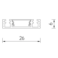 Kit 10 Unidades - Trilho Magnetic Track KAY Nordecor - 6564 - 7