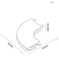 Kit 4 Unidades - Emenda p/Kay 90º Nordecor - 6568 - 5