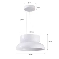 Pendente LED DOMMI Nordecor 43x20cm - 90002 - 4