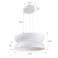 Pendente LED DOMMI Nordecor 43x18cm - 90003 - 4
