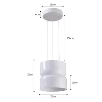 Pendente LED DOMMI Nordecor 22x22cm - 90004 - 4
