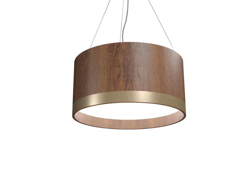 Pendente Cilíndrico Latão Accord 70cm - 1564