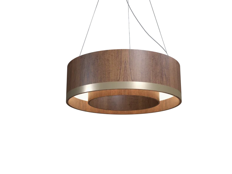Pendente Cilíndrico Latão Accord 80cm - 1559