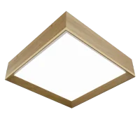Plafon Squadro Latão Accord 40cm - 5130 - 5