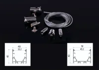 Kit 5 Unidades - Kit Pendente para Perfil com Fio de 3 Metros Nordecor - 4153 - 3
