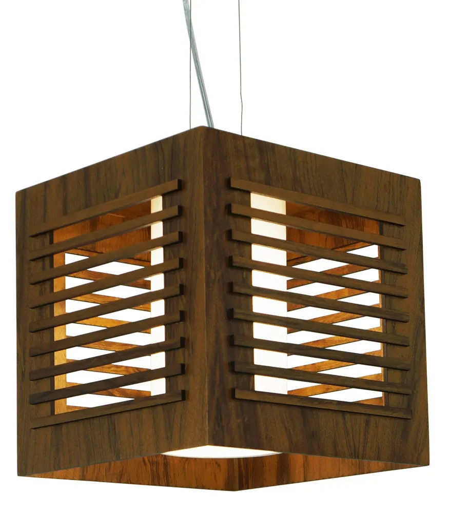 Pendente Ripado Cubo 30cm - 075