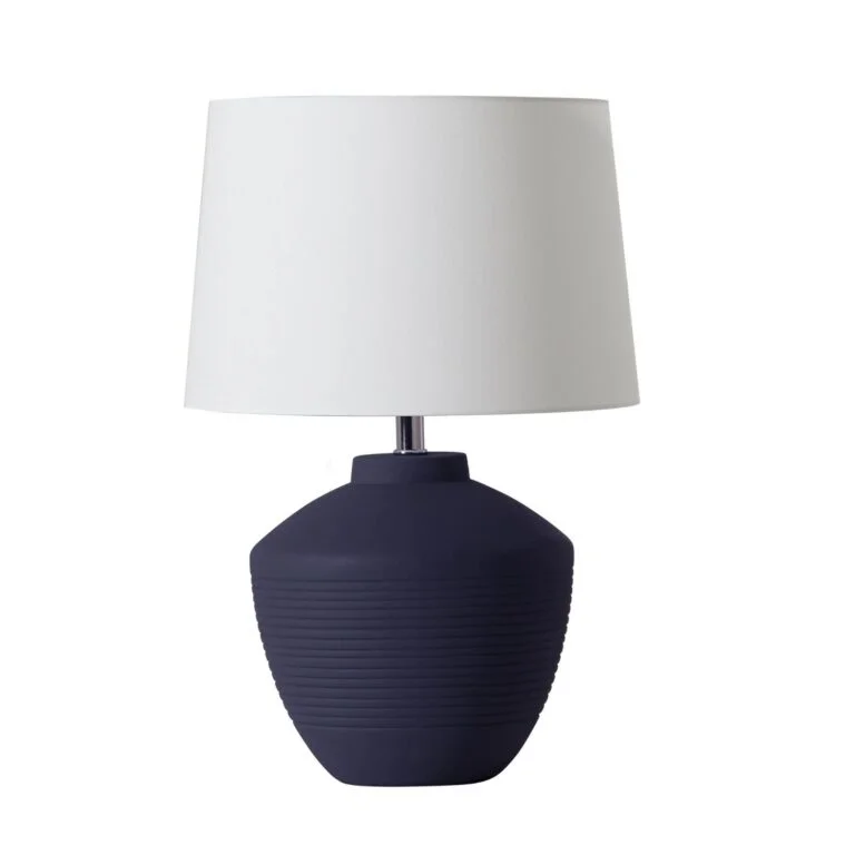 Abajur Buriti Geo Luz & Cerâmica - 34cm 
