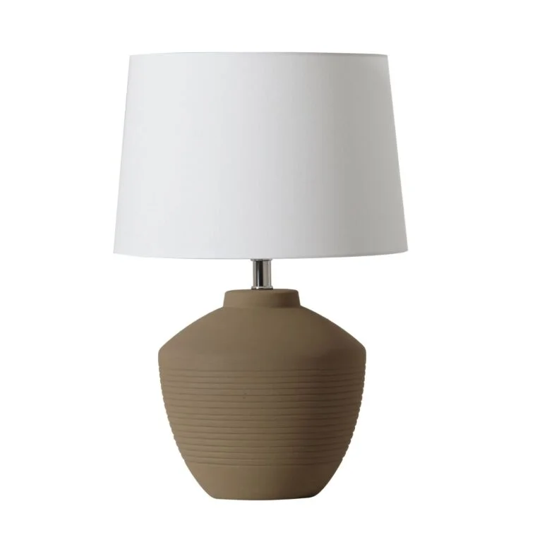 Abajur Buriti Geo Luz&Cerâmica - 34cm