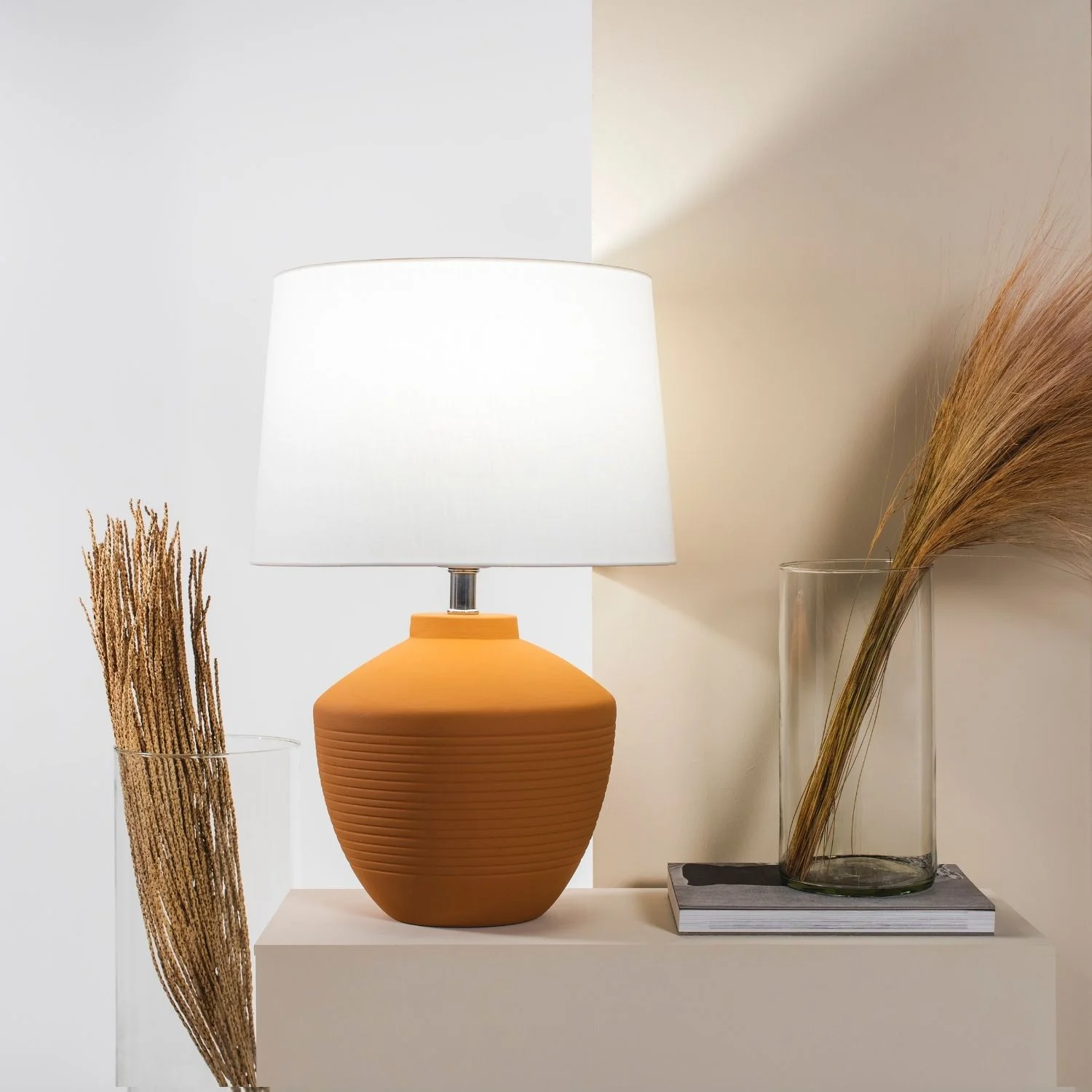 Abajur Buriti Geo Luz&Cerâmica - 34cm