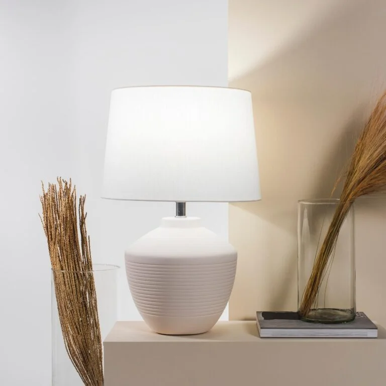 Abajur Buriti Geo Luz&Cerâmica - 34cm