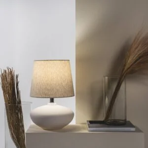 Abajur Cedro  Geo Luz & Cerâmica - 22cm  