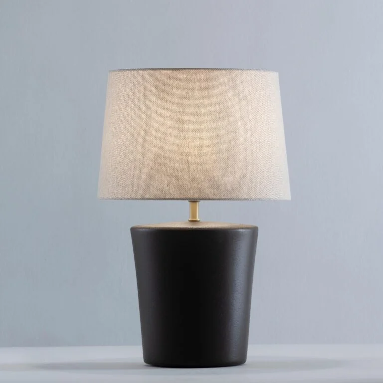Abajur Santos Geo Luz & Cerâmica - 34cm  