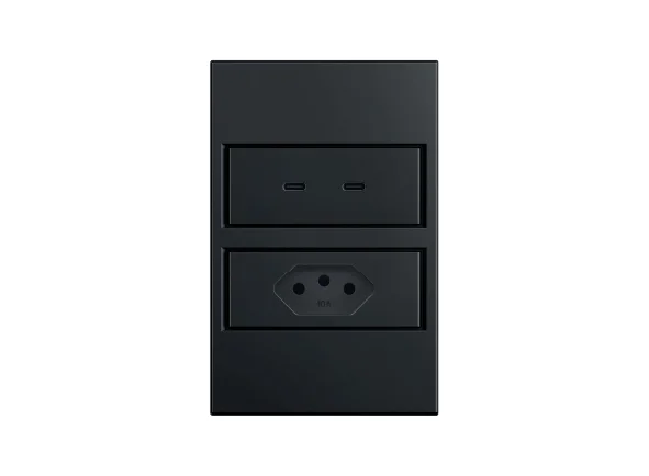 Tomada Dupla USB-C + Tomada 10A S. Touch Stella - STO24430