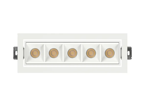 Square Micro Luminária de Embutir Recuada  Direcionável 3 focos - STL25365