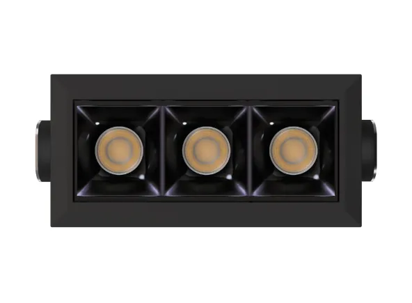 Square Micro Luminária de Embutir Recuada 3 focos - STL25368
