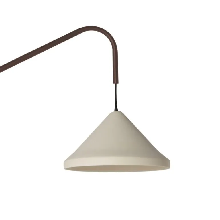 Arandela Ubatuba Articulável Geo Luz & Cerâmica - 37cm