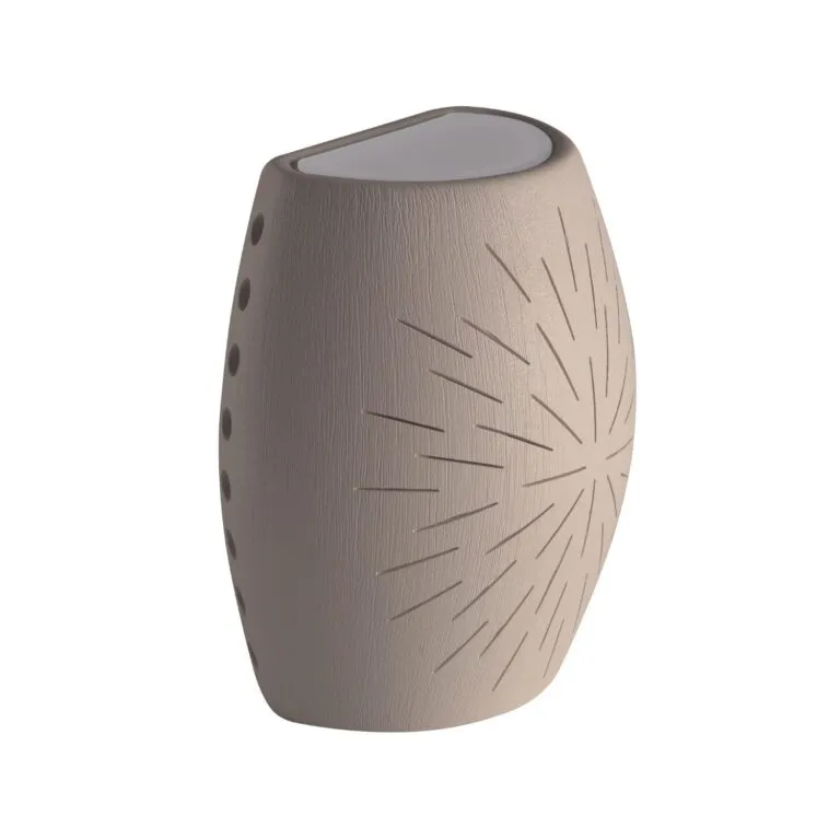 Arandela Belinda Geo Luz & Cerâmica - 22,5cm  