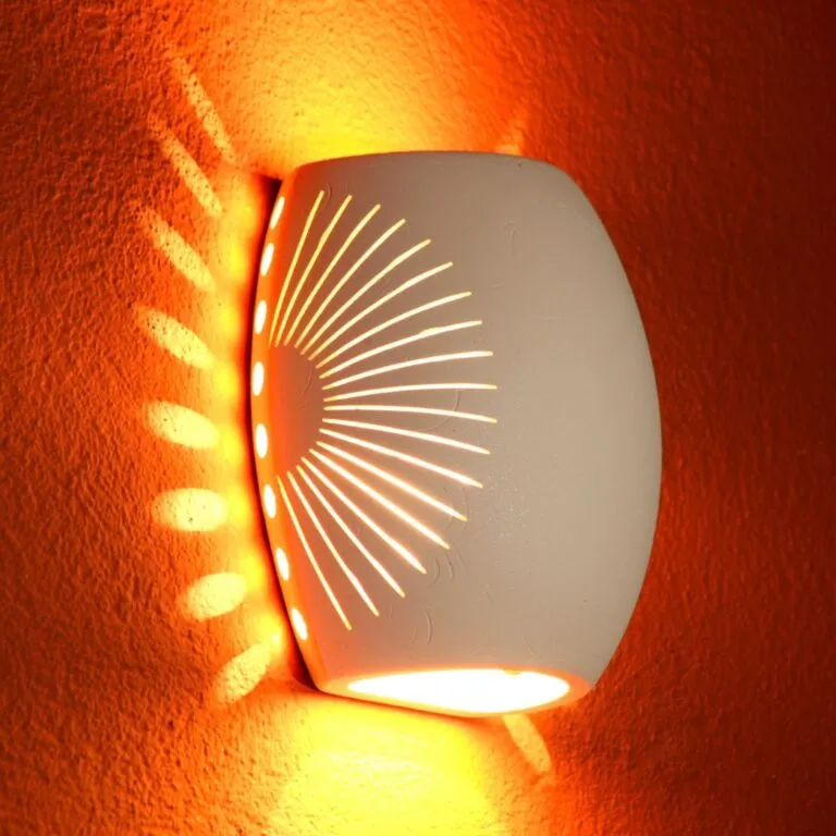 Arandela Juliet Geo Luz & Cerâmica -21,5cm